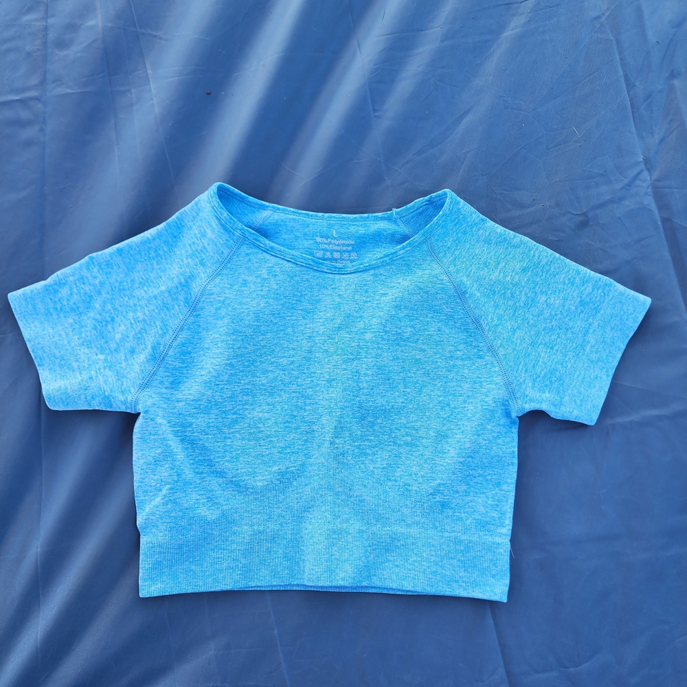 Womens Activewear Blue Top